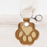 Maxbell Pet Hair Keepsake Keyring Pendant Charm Cute Decorative Dog Cat Fur Memorial Light Brown