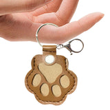 Maxbell Pet Hair Keepsake Keyring Pendant Charm Cute Decorative Dog Cat Fur Memorial Light Brown