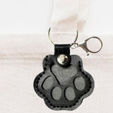 Maxbell Pet Hair Keepsake Keyring Pendant Charm Cute Decorative Dog Cat Fur Memorial Black