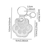 Maxbell Pet Hair Keepsake Keyring Pendant Charm Cute Decorative Dog Cat Fur Memorial Black