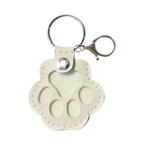 Maxbell Pet Hair Keepsake Keyring Pendant Charm Cute Decorative Dog Cat Fur Memorial White