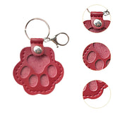 Maxbell Pet Hair Keepsake Keyring Pendant Charm Cute Decorative Dog Cat Fur Memorial Red