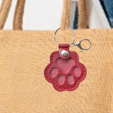 Maxbell Pet Hair Keepsake Keyring Pendant Charm Cute Decorative Dog Cat Fur Memorial Red
