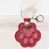 Maxbell Pet Hair Keepsake Keyring Pendant Charm Cute Decorative Dog Cat Fur Memorial Red