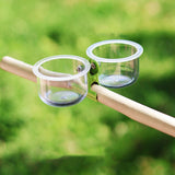 Maxbell Bird Feeding Cups with Clip Food Water Bowls for Cockatiels Macaws Lovebirds