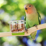 Maxbell Bird Feeding Cups with Clip Food Water Bowls for Cockatiels Macaws Lovebirds