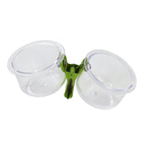 Maxbell Bird Feeding Cups with Clip Food Water Bowls for Cockatiels Macaws Lovebirds