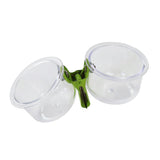 Maxbell Bird Feeding Cups with Clip Food Water Bowls for Cockatiels Macaws Lovebirds