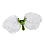 Maxbell Bird Feeding Cups with Clip Food Water Bowls for Cockatiels Macaws Lovebirds
