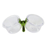Maxbell Bird Feeding Cups with Clip Food Water Bowls for Cockatiels Macaws Lovebirds