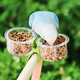 Maxbell Bird Feeding Cups with Clip Food Water Bowls for Cockatiels Macaws Lovebirds
