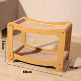 Maxbell Cat Scratching Board Bunk Bed Lounge Accessory Multifunctional Pet Furniture Size XL