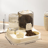 Maxbell Automatic Pet Feeder Multifunction Pet Feeding Bowl for Cat Small Dogs Bunny Clear