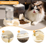 Maxbell Automatic Pet Feeder Multifunction Pet Feeding Bowl for Cat Small Dogs Bunny Clear