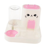 Maxbell Automatic Pet Feeder Multifunction Pet Feeding Bowl for Cat Small Dogs Bunny Pink