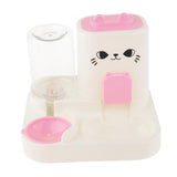 Maxbell Automatic Pet Feeder Multifunction Pet Feeding Bowl for Cat Small Dogs Bunny Pink