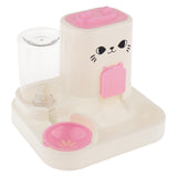 Maxbell Automatic Pet Feeder Multifunction Pet Feeding Bowl for Cat Small Dogs Bunny Pink