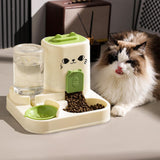 Maxbell Automatic Pet Feeder Multifunction Pet Feeding Bowl for Cat Small Dogs Bunny Green