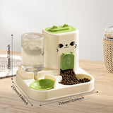 Maxbell Automatic Pet Feeder Multifunction Pet Feeding Bowl for Cat Small Dogs Bunny Green