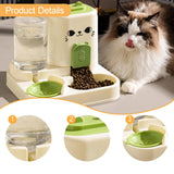 Maxbell Automatic Pet Feeder Multifunction Pet Feeding Bowl for Cat Small Dogs Bunny Green