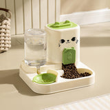 Maxbell Automatic Pet Feeder Multifunction Pet Feeding Bowl for Cat Small Dogs Bunny Green