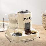 Maxbell Automatic Pet Feeder Multifunction Pet Feeding Bowl for Cat Small Dogs Bunny Gray