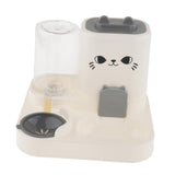 Maxbell Automatic Pet Feeder Multifunction Pet Feeding Bowl for Cat Small Dogs Bunny Gray