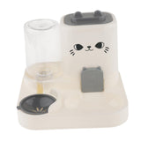 Maxbell Automatic Pet Feeder Multifunction Pet Feeding Bowl for Cat Small Dogs Bunny Gray