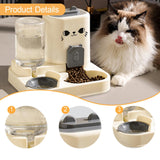 Maxbell Automatic Pet Feeder Multifunction Pet Feeding Bowl for Cat Small Dogs Bunny Gray