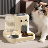 Maxbell Automatic Pet Feeder Multifunction Pet Feeding Bowl for Cat Small Dogs Bunny Gray