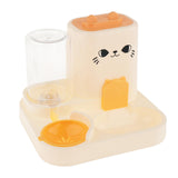 Maxbell Automatic Pet Feeder Multifunction Pet Feeding Bowl for Cat Small Dogs Bunny Yellow