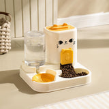 Maxbell Automatic Pet Feeder Multifunction Pet Feeding Bowl for Cat Small Dogs Bunny Yellow