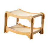 Maxbell Cat Scratcher Bed Double Layer Stable Wear Resistant Durability Sleeping Bed