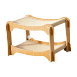 Maxbell Cat Scratcher Bed Double Layer Stable Wear Resistant Durability Sleeping Bed