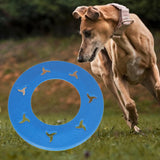 Maxbell Interactive Dog Toy Floating Flying Saucer Chase Play Summer Dog Flying Disc Blue