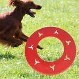 Maxbell Interactive Dog Toy Floating Flying Saucer Chase Play Summer Dog Flying Disc Red