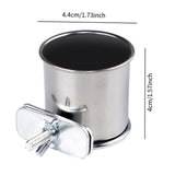 Maxbell Bird Feeding Dish Cup Sturdy Bird Cage Water Bowl for Macaw Parakeet Budgies Diameter 4.5cm