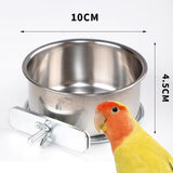 Maxbell Bird Feeding Dish Cup Bird Cage Water Bowl for Chinchilla Macaw Small Animal Diameter 10cm