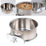 Maxbell Bird Feeding Dish Cup Bird Cage Water Bowl for Chinchilla Macaw Small Animal Diameter 12cm