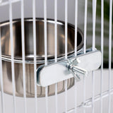 Maxbell Bird Feeding Dish Cup Bird Cage Water Bowl for Chinchilla Macaw Small Animal Diameter 12cm