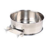 Maxbell Bird Feeding Dish Cup Bird Cage Water Bowl for Chinchilla Macaw Small Animal Diameter 14cm