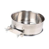 Maxbell Bird Feeding Dish Cup Bird Cage Water Bowl for Chinchilla Macaw Small Animal Diameter 14cm