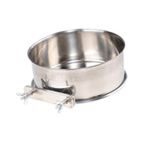 Maxbell Bird Feeding Dish Cup Bird Cage Water Bowl for Chinchilla Macaw Small Animal Diameter 14cm