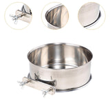 Maxbell Bird Feeding Dish Cup Bird Cage Water Bowl for Chinchilla Macaw Small Animal Diameter 14cm