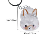 Maxbell Rabbit Keychain Multifunctional Compact Unique Rabbit Memorial Gift Souvenir Style A