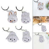 Maxbell Rabbit Keychain Multifunctional Compact Unique Rabbit Memorial Gift Souvenir Style A