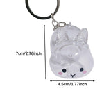 Maxbell Rabbit Keychain Multifunctional Compact Unique Rabbit Memorial Gift Souvenir Style B