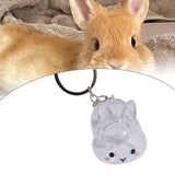 Maxbell Rabbit Keychain Multifunctional Compact Unique Rabbit Memorial Gift Souvenir Style B