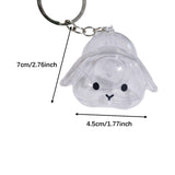 Maxbell Rabbit Keychain Multifunctional Compact Unique Rabbit Memorial Gift Souvenir Style C