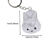 Maxbell Rabbit Keychain Multifunctional Compact Unique Rabbit Memorial Gift Souvenir Style D